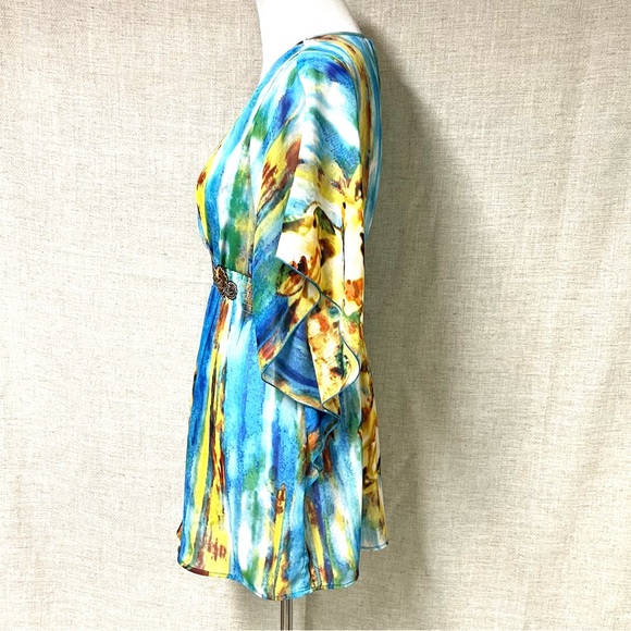 Boho semi sheer top - Picture 2 of 4